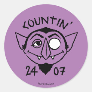 Count von Count Skate Logo - Zählen 24/7 Runder Aufkleber