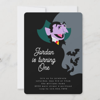 Count von Count's Batty Birthday Bash Einladung