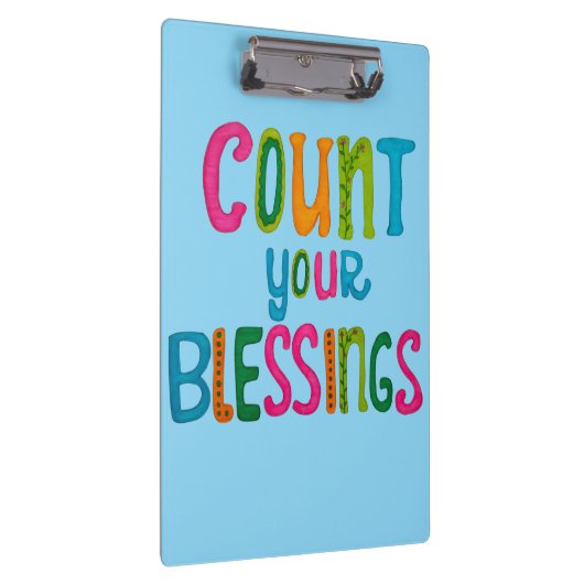 Count your Blessings Klemmbrett (Rechts)