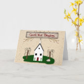 Count Your Blessings Note Card Karte (Gelbe Blume)