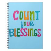 Count your Blessings Notizblock (Vorderseite)