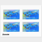 COUNTACH RECHTECKIGER AUFKLEBER (Blatt)