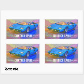 COUNTACH RECHTECKIGER AUFKLEBER (Blatt)