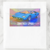 COUNTACH RECHTECKIGER AUFKLEBER (Tasche)