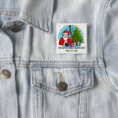 Countdown2.Christmas quadratischer Radioknopf Button (Beispiel)
