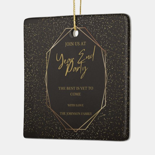 Countdown bis 2025: Feiern Sie das neue Jahr! Keramikornament (Links)