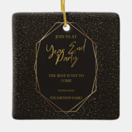 Countdown bis 2025: Feiern Sie das neue Jahr! Keramikornament