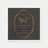 Countdown bis 2025: Feiern Sie das neue Jahr! Serviette (Vorderseite)