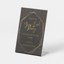 Countdown bis 2025: Feiern Sie das neue Jahr! Sockelschild