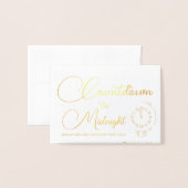 Countdown bis Mitternacht - Einladung (Vorderseite mit Umschlag)