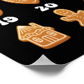 Countdown bis Weihnachts Adventskalender Gingerbre Poster (Ecke)