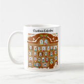 Countdown bis Weihnachts-Adventskalender Kaffeetasse (Links)