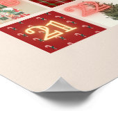 Countdown bis Weihnachts-Adventskalender Mauer Poster (Ecke)