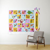 Countdown bis Weihnachts-Adventskalender Wandteppich (Beispiel (Horizontal))
