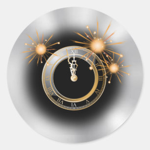 Countdown für die Neujahrsmarke Runder Aufkleber