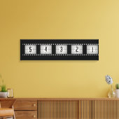 Countdown für Filmstreifen Leinwanddruck (Insitu (Wohnzimmer))