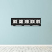 Countdown für Filmstreifen Leinwanddruck (Insitu (Holzboden))