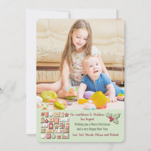 Countdown für Weihnachts-Foto-Weihnachtskarte Einladung