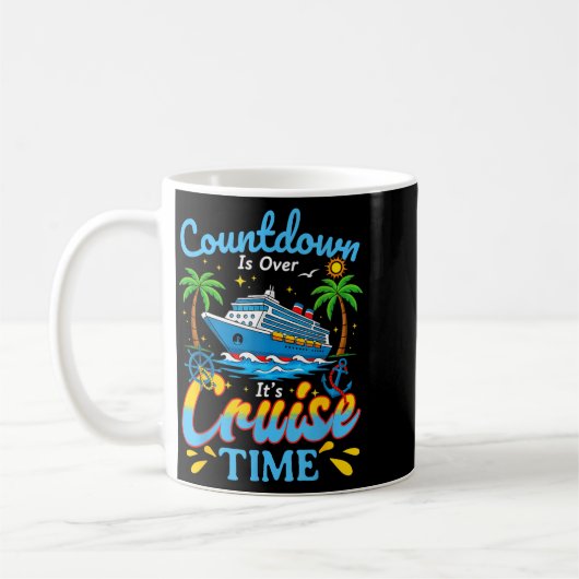 Countdown Is Over It's Cruise Time Men Women Coupl Kaffeetasse (Links)