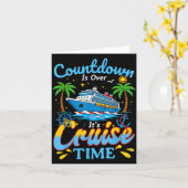 Countdown Is Over It's Cruise Time Men Women Coupl Karte (Gelbe Blume)