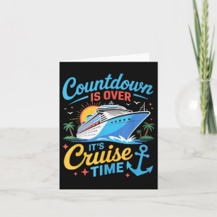 Countdown ist über seine Cruise Time Women Men Cru Karte