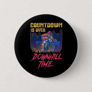Countdown Ist Vorbei Mountainbike Fahrrad Mtb Berg Button