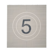 Countdown Notizblock (Vorderseite)