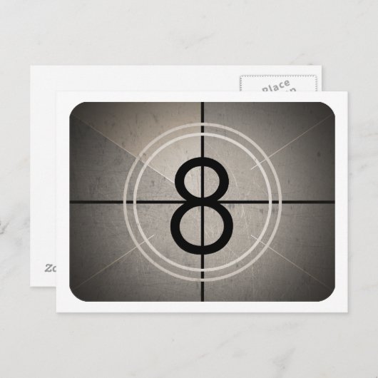 Countdown Postcard Postkarte (Vorne/Hinten)