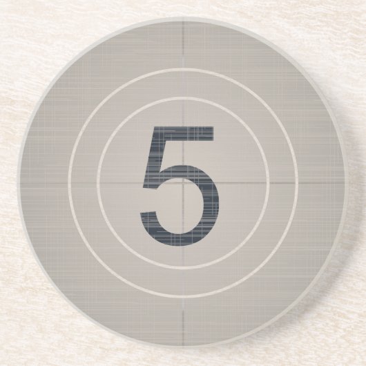 Countdown Sandstein Untersetzer (Vorne)