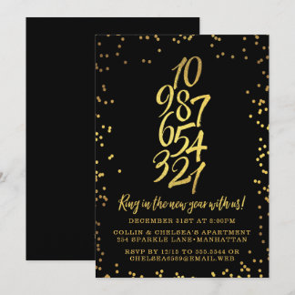 Countdown Silvester-Party Einladung