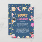 Countdown Space Girl Books for Baby Begleitkarte (Vorne/Hinten)