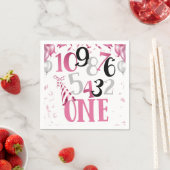 Countdown zu einem Party Napkins Pink Serviette (Beispiel)