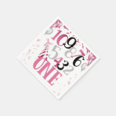 Countdown zu einem Party Napkins Pink Serviette (Ecke)