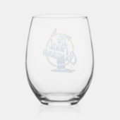 Countdown zum Feiern: Der letzte Toast Weinglas Ohne Stiel (Rückseite)