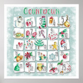 Countdown zum Weihnachtskalender Poster (Vorne)