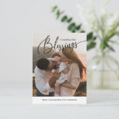 Counted Segen Religiöse Weihnachten Postkarte (Stehend Vorderseite)