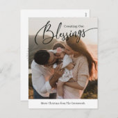 Counted Segen Religiöse Weihnachten Postkarte (Vorne/Hinten)