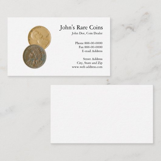 Counter Dealer-Visitenkarte Visitenkarte (Vorne/Hinten)