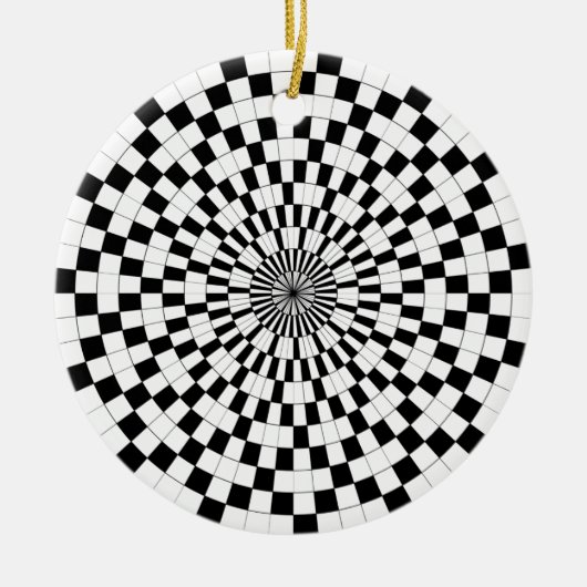 Counter Spirals von Kenneth Yoncich Keramik Ornament (Vorne)