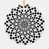 Counter Spirals von Kenneth Yoncich Keramik Ornament (Hinten)