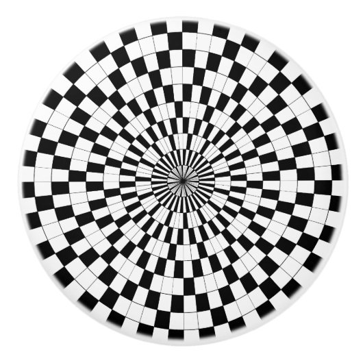 Counter Spirals von Kenneth Yoncich Keramikknauf (Vorderseite)