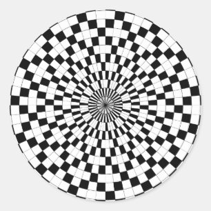 Counter Spirals von Kenneth Yoncich Runder Aufkleber