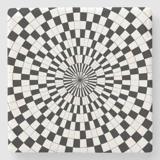 Counter Spirals von Kenneth Yoncich Steinuntersetzer (Vorderseite)
