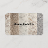 Counter Top-Installation und -Reparatur Visitenkarte (Rückseite)