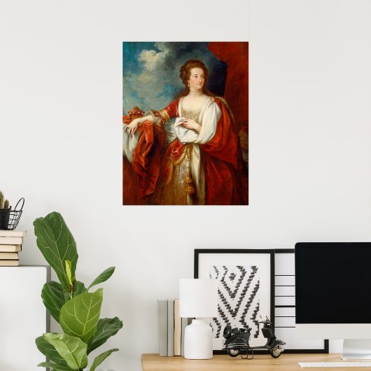 Countess Effingham - Benjamin West Fine Art Poster (Heimbüro)