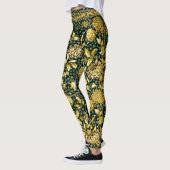 Countess Gold Chain Floral Kleeblatt Black Leggings (Links)