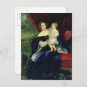 Countess Olga Ivanovna Orlov mit ihrer Tochter Postkarte (Vorne/Hinten)