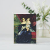 Countess Olga Ivanovna Orlov mit ihrer Tochter Postkarte (Stehend Vorderseite)