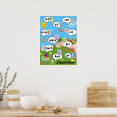 Counting 1 bis 10 in Japanisch Poster (Küche)