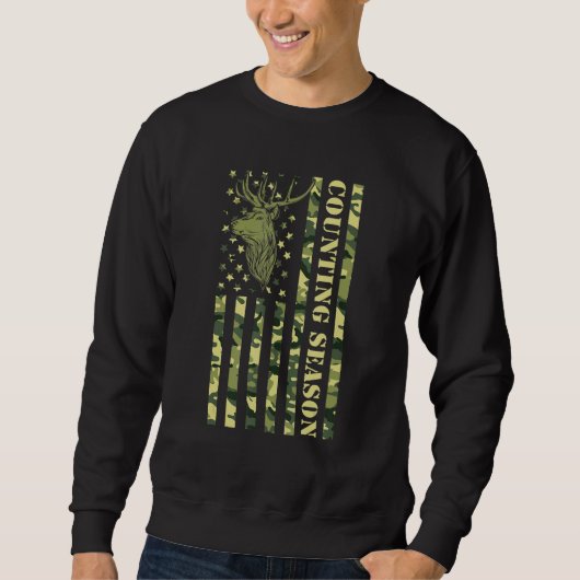 Counting Season For Deer Hunters Sweatshirt (Vorderseite)